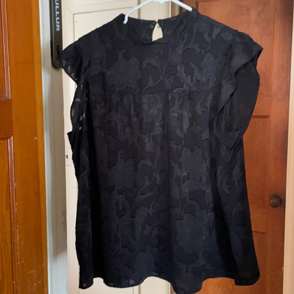 Black Textured Top